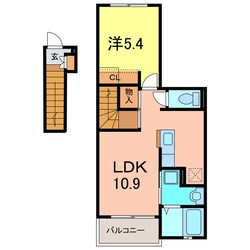 プルミエール毛賀知Ｂの物件間取画像